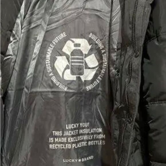 Men’s Lucky heavy hooded puffer coat (Black) - Picture 10 of 11